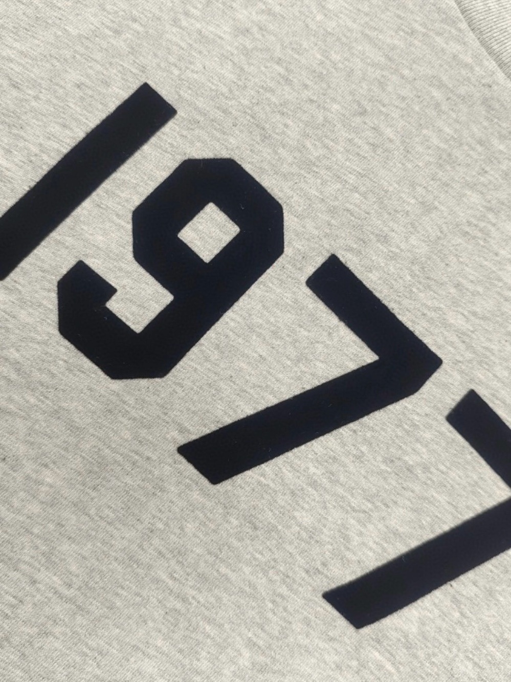 Essentials Gray '1977' Short Sleeve Graphic Tee - Picture 5 of 8